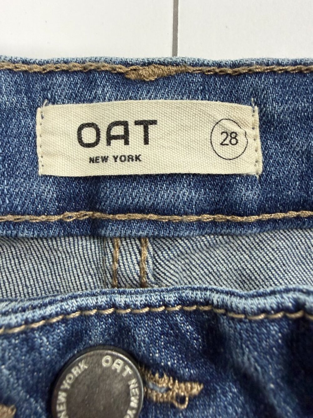 OAT New York High Rise Wide Leg Jeans Size 28 - Picture 6 of 8